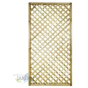 Panneau treillis droit - Suinga - 45x180 cm - Bois autoclavé - Couleur... pas cher