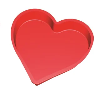 Lékué - Bakvorm hart uit silicone - Rood - 22.5x21x4.2cm pas cher