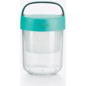 Lekue Lékué snackdoos Jar To Go met vouwbaar compartiment uit Tritan muntgroen 400ml pas cher