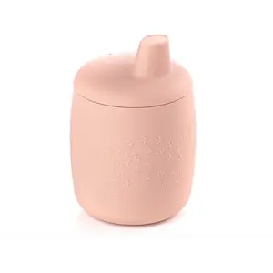 Jané Gobelet d'apprentissage en silicone, anti-déversement, aspiration facile, convertible en verre, sans BPA, antibactérien, roseVendu paramazon