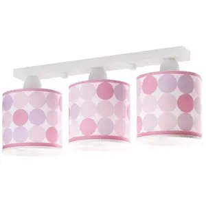 Rampe 3 Lampes Pink pas cher