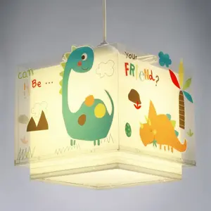 Dalber Lampe Suspension Enfant Dinosaures Dinos Animaux Multicolore, l...Vendu parcdiscount