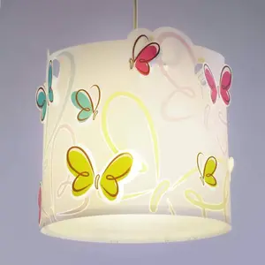 Dalber Lustre et lampe suspension Butterfly Papillon enfants pas cher