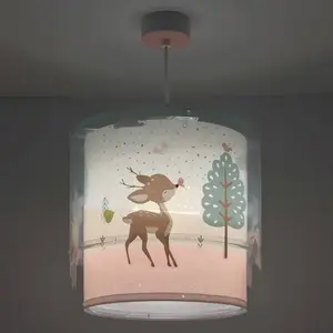 Dalber Lustre et lampe suspension enfant Loving Deer Cerf enfants pas cher