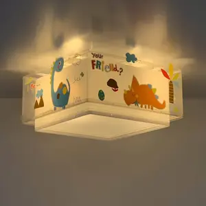 Dalber Plafonnier pour enfant Dinos Dinosaures enfants pas cher