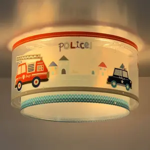 Dalber Plafonnier pour enfant Police et Pompiers enfants pas cher