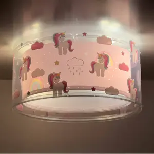Dalber Plafonnier pour enfant Unicorns Licornes enfants pas cher