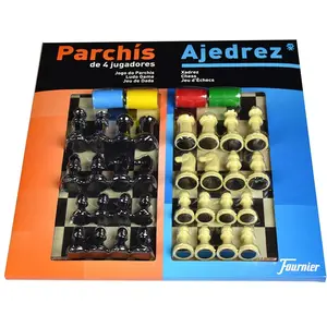 Fournier Jeu De Société Double Parking Et Échecs Pour 4 Joueurs 40x40 Cm pas cher