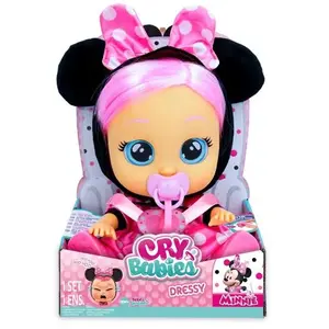 Poupée Cry Babies Dressy Minnie - A partir de 18 mois pas cher