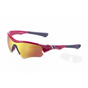 Ocean Sunglasses - Iron - lunettes de soleil - Monture : Rouge Laqué - Verres : Revo Rouge (94000.6) pas cher