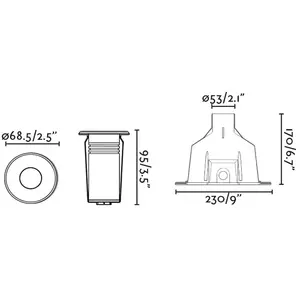 NOK 68 spot encastré pour piscine nickel mat 70444 pas cher