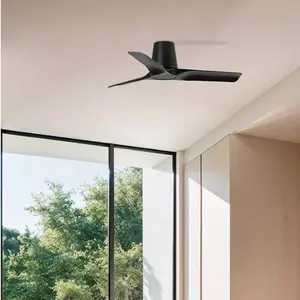 Faro Barcelona - hey tub s Ventilateur de plafond noir sans lumière 33827 pas cher