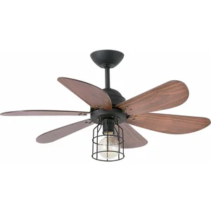 FARO Ventilateur de plafond 91 cm avec lampe intégrée - CHICAGO - TEK et structure Gris basalte pas cher