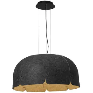 Faro Barcelona 20102 - MUTE LED Suspension marron et gris foncé pas cher