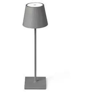 Lampe de jardin grise - FARO - Toc - LED intégrée - Extérieur - Métal pas cher