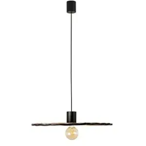 Faro COSTAS Suspension en rotin noir mat Ø600 pas cher