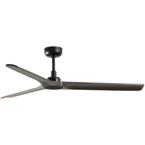 Comparateur de prix : Faro HEYWOOD-Ventilateur de plafond 3 pâles Acier/Bois Ø132cm