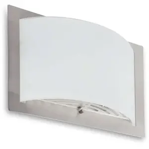 Faro DIULA-Applique murale Verre givré & Métal L32cm