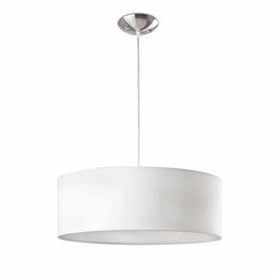 SEVEN-Suspension Cylindre Textile Ø50cm Blanc Faro pas cher