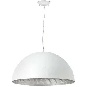 Luminaire suspendu blanc argente FARO MAGMA-P pas cher