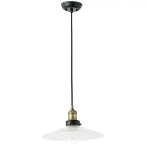 FARO Suspension en métal et verre diamètre 30cm Halita- pas cher