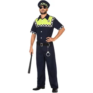 Atosa-54745 Policeman Atosa-54745-Costume-Déguisement Policier M-L-Adulte, Homme, 54745, Bleu, M-LVendu parkidinn