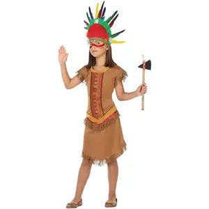 Atosa costume indien fille enfant 7 à 9 ans pas cher