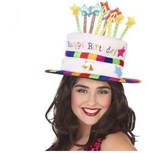 ATOSA 59227 Chapeau Happy Birthday Multicolore Mixte - Adulte