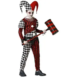Atosa Costume D´arlequin Sinistre Pour Enfants pas cher