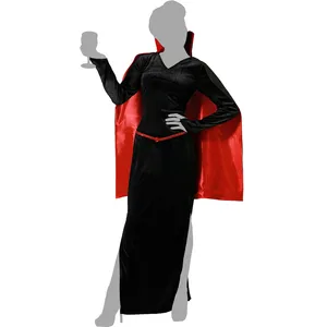 Atosa Déguisement de vampire avec cape noire pour femme adulte M pas cher