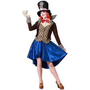 Atosa Costume De Femme Au Chapeau Fou pas cher