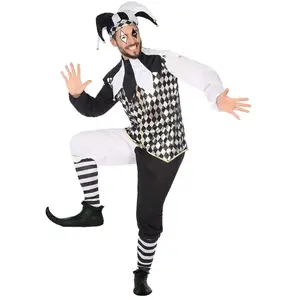 Atosa - 6023 - Costume - Déguisement Arlequin - Taille 3 pas cher