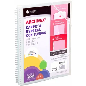 Alpexe® Dossier 30 fourres A4 spirale, kangourou + enveloppe pas cher