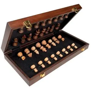 Non communiqué Cayro - 1601 - Coffret Marqueterie - Jeu D'échecs - 41 X 41 Cm pas cher