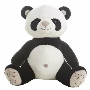 BigBuy Fun Teddy Bear Silver Panda bear 65 cm pas cher
