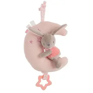 Creaciones Llopis Boîte à Musique Luna Lapin Velours 25 Cm pas cher