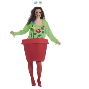 BigBuy Carnival Déguisement de fleur en pot pour femme - Multicolore - Taille unique