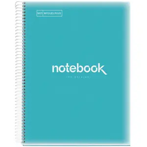 Miquelrius, Cahier + bloc-notes, Notizbuch A4 80 SQU.90G PP EMOTIONS SKYblau (A4, Quadrillé) pas cher