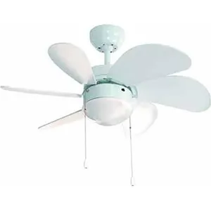 Ventilateur de plafond avec groupe de lumière FM VT-90B 50W 80 cm blanc