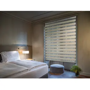 Store enrouleur jour et nuit - Easydeco - Lin - 180 x 175 cm pas cher