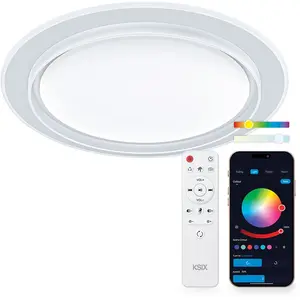 Ksix Plafonnier Led Sfera Rgbic Cct 35w 49 Cm Tuya App pas cher
