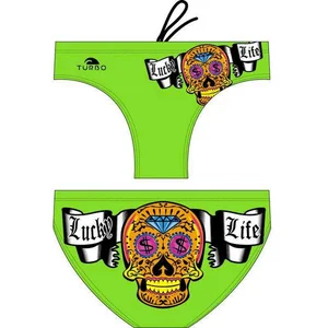 Turbo Money Skull Zwemslip Groen XL Man pas cher