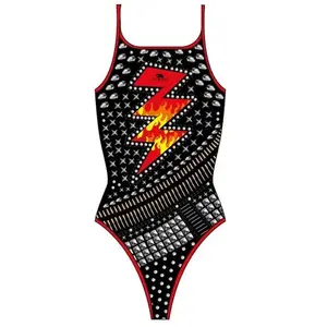 Turbo Heavy Rock Zwemkleding Zwart 2XL Vrouw pas cher