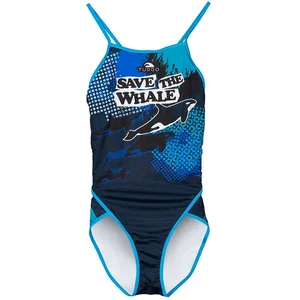 Turbo Save The Whale Zwemkleding Blauw S Vrouw pas cher