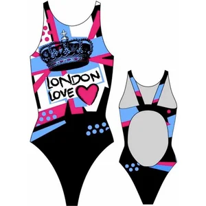 Turbo London Love 895571 Zwemkleding Zwart 5XL Vrouw pas cher