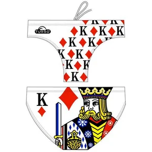 Turbo King Of Hearts Zwemslip Veelkleurig L Man pas cher