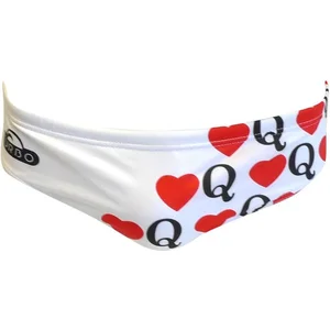 Turbo Heart Queen Zwemslip Wit 2XL Man pas cher