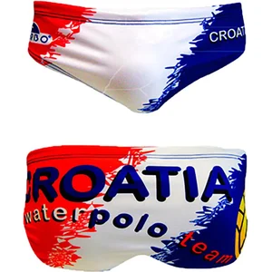 Turbo Croatia Waterpolo Zwemslip Rood,Wit,Blauw 4XL Man pas cher