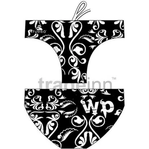 Turbo Madeira Zwemslip Wit,Zwart S Man pas cher