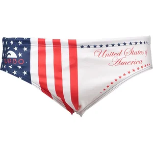Turbo Usa 2012 Zwemslip Wit,Blauw 5XL Man pas cher